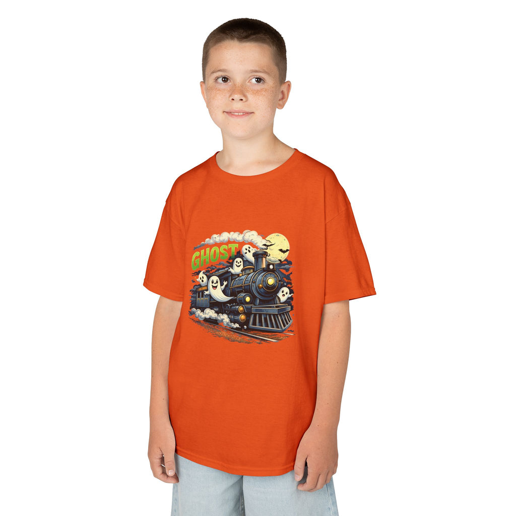 Kids Ghost Train T-Shirt — Cute Halloween Ghosts Graphic Tee
