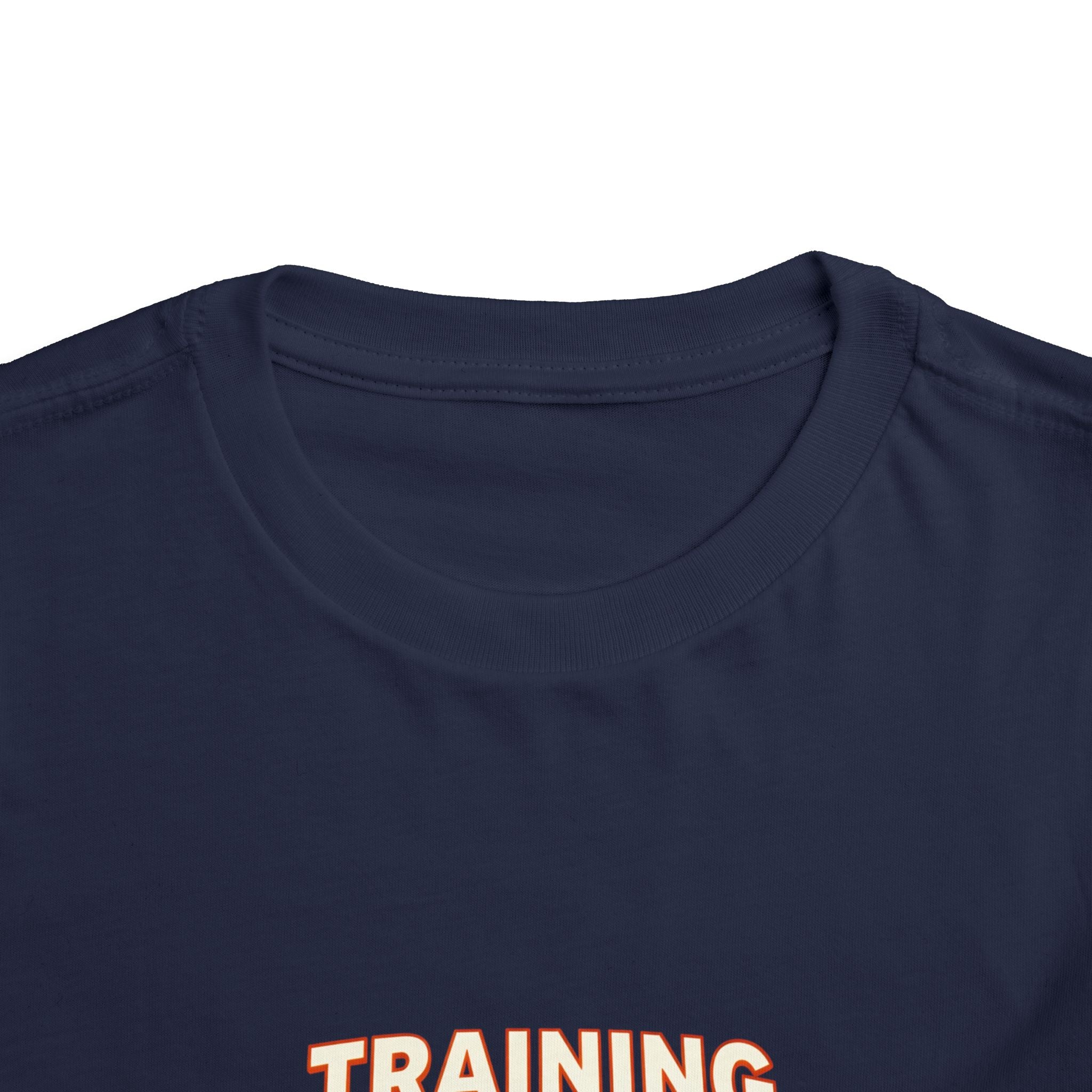 Toddler Tee — 'Training Hard' Muscle Train Engine Graphic Shirt
