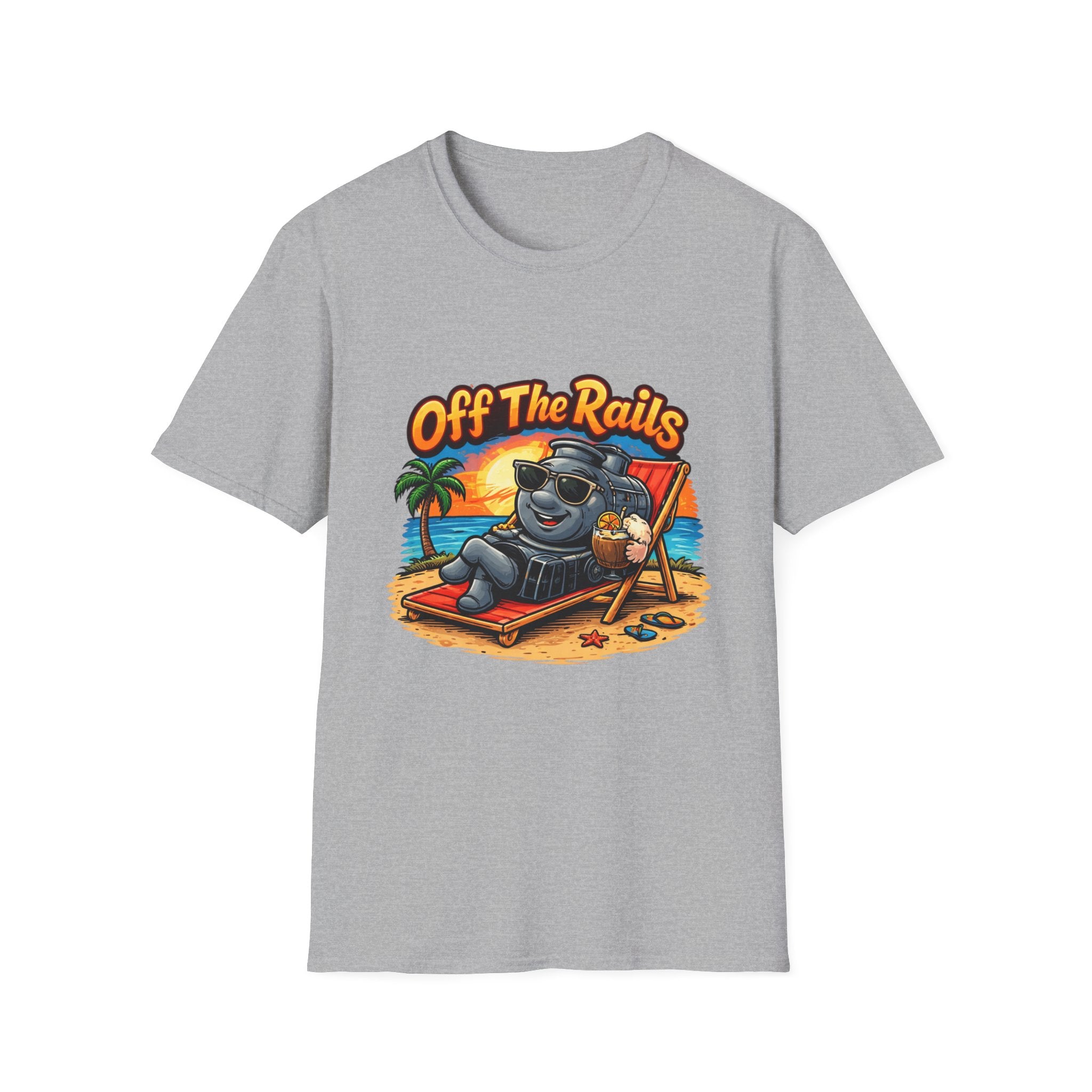 Off The Rails Bear Beach T-Shirt — Vintage Vacation Surf Vibe Tee