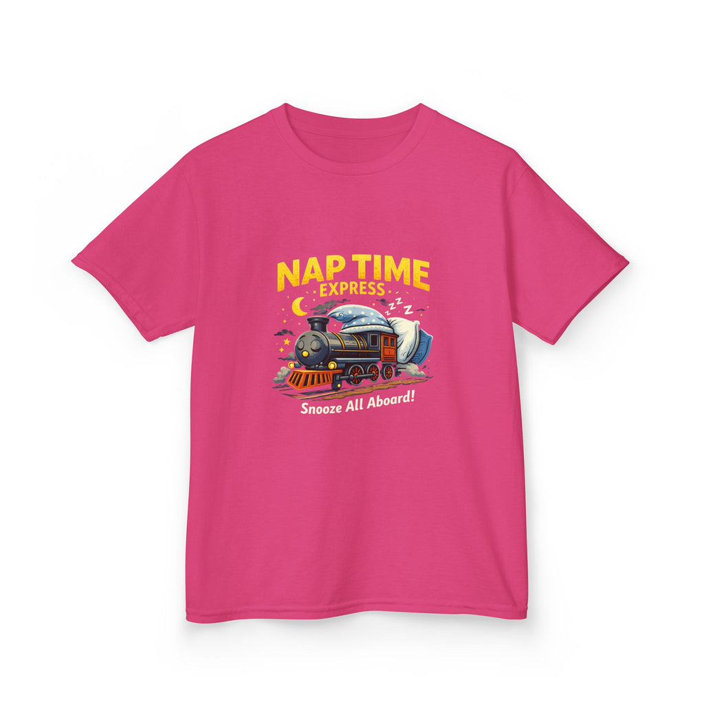 Kids T-Shirt — "Nap Time Express: Snooze All Aboard" Cute Sleep Train Tee