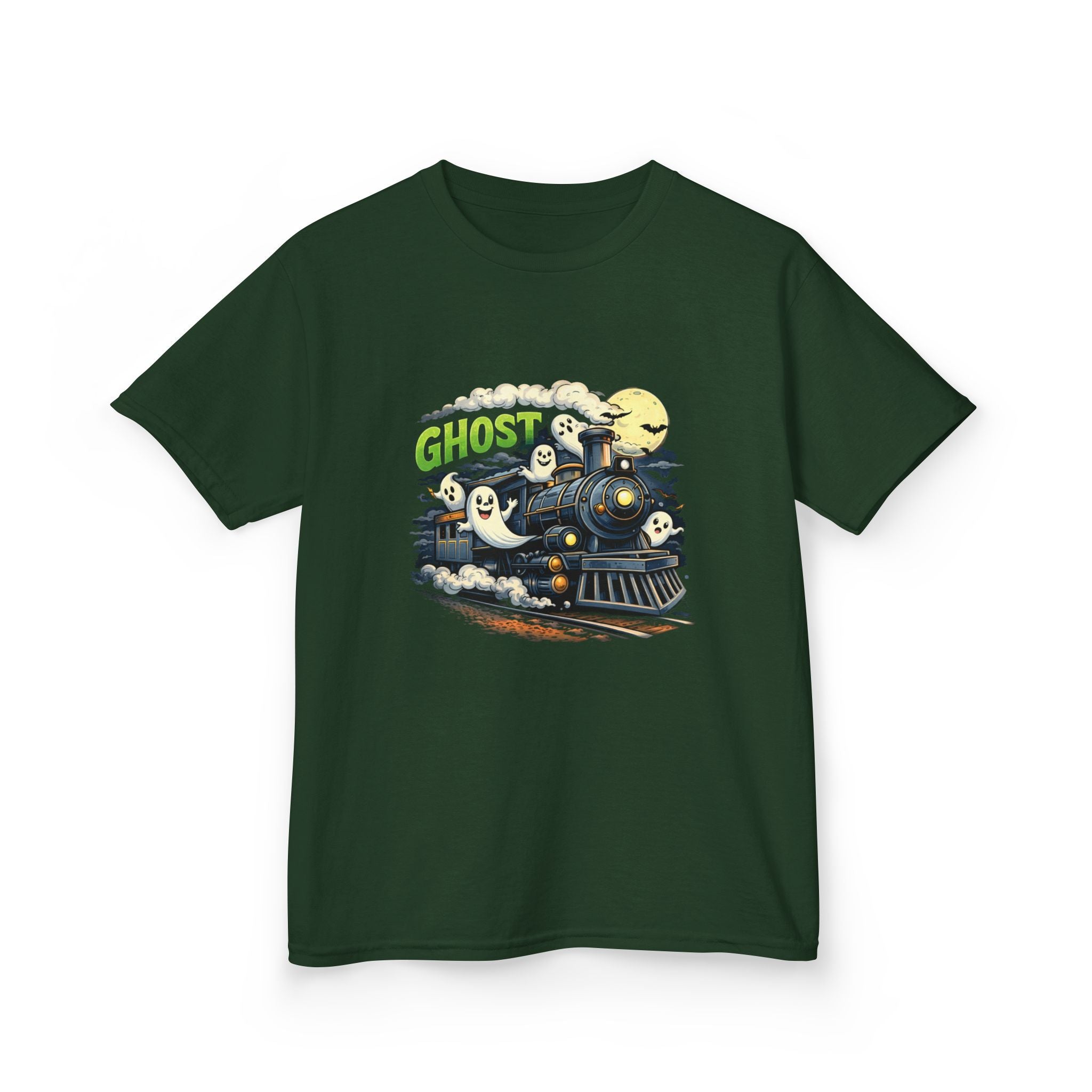 Kids Ghost Train T-Shirt — Cute Halloween Ghosts Graphic Tee