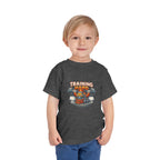 Toddler Tee — 'Training Hard' Muscle Train Engine Graphic Shirt