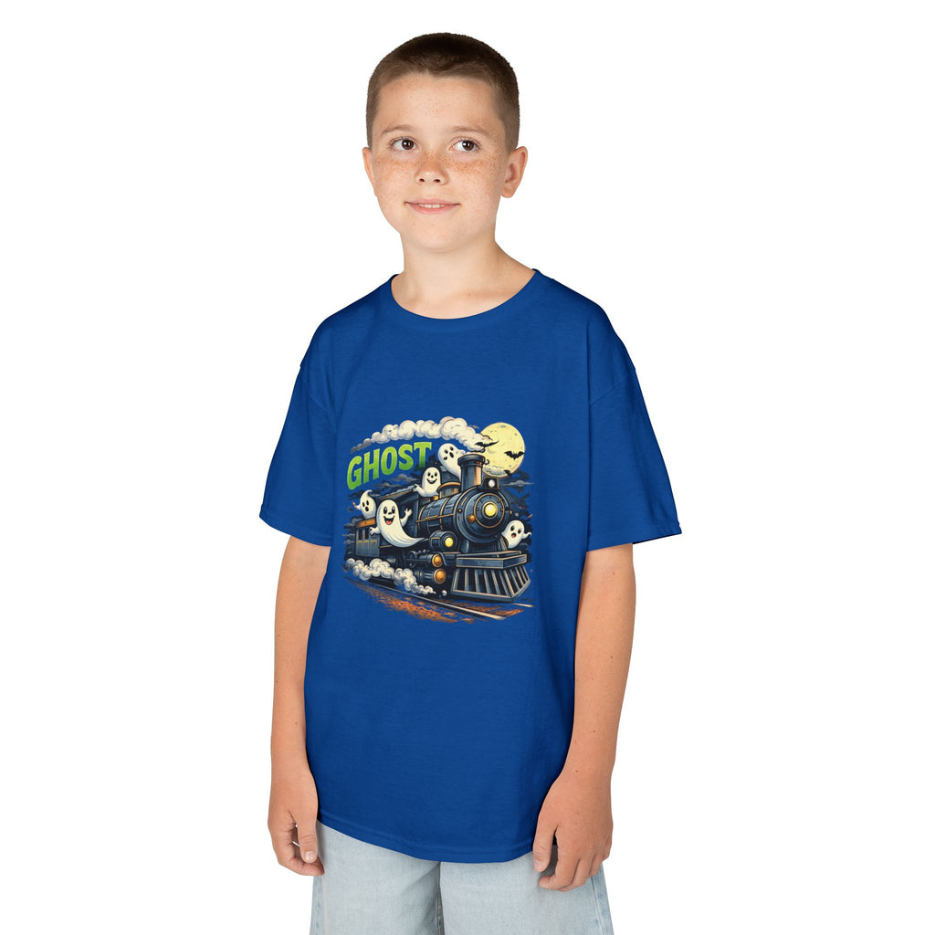 Kids Ghost Train T-Shirt — Cute Halloween Ghosts Graphic Tee