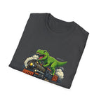 T-Rex Train T-Shirt — "T. Wrecks Express" Dino Graphic Tee