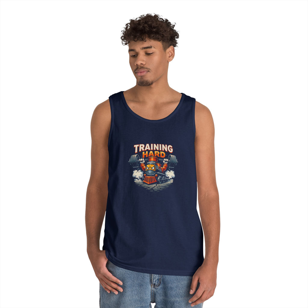 Training Hard Tank Top — Weightlifting Gym Tank with 'Training Hard' Graphic