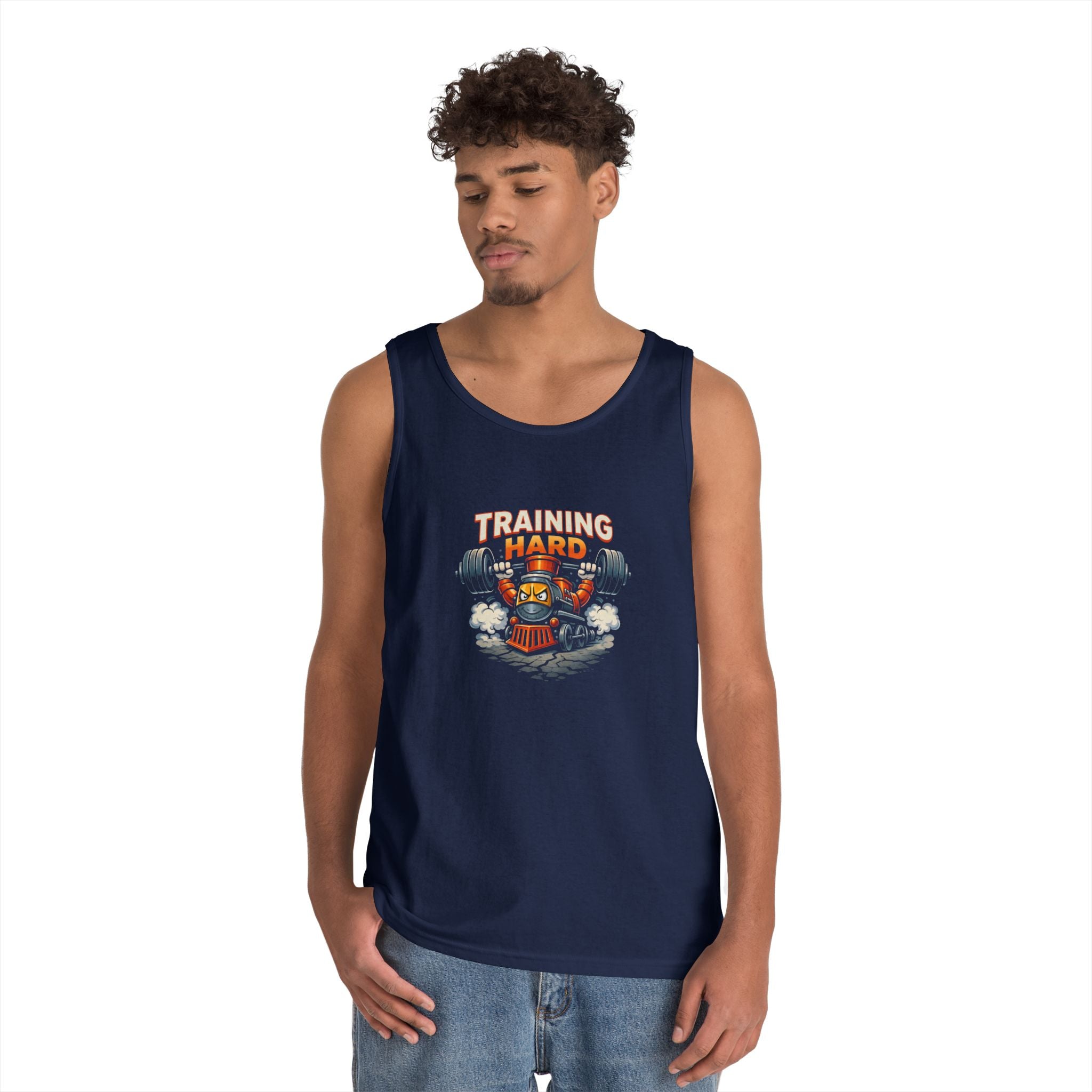 Training Hard Tank Top — Weightlifting Gym Tank with 'Training Hard' Graphic