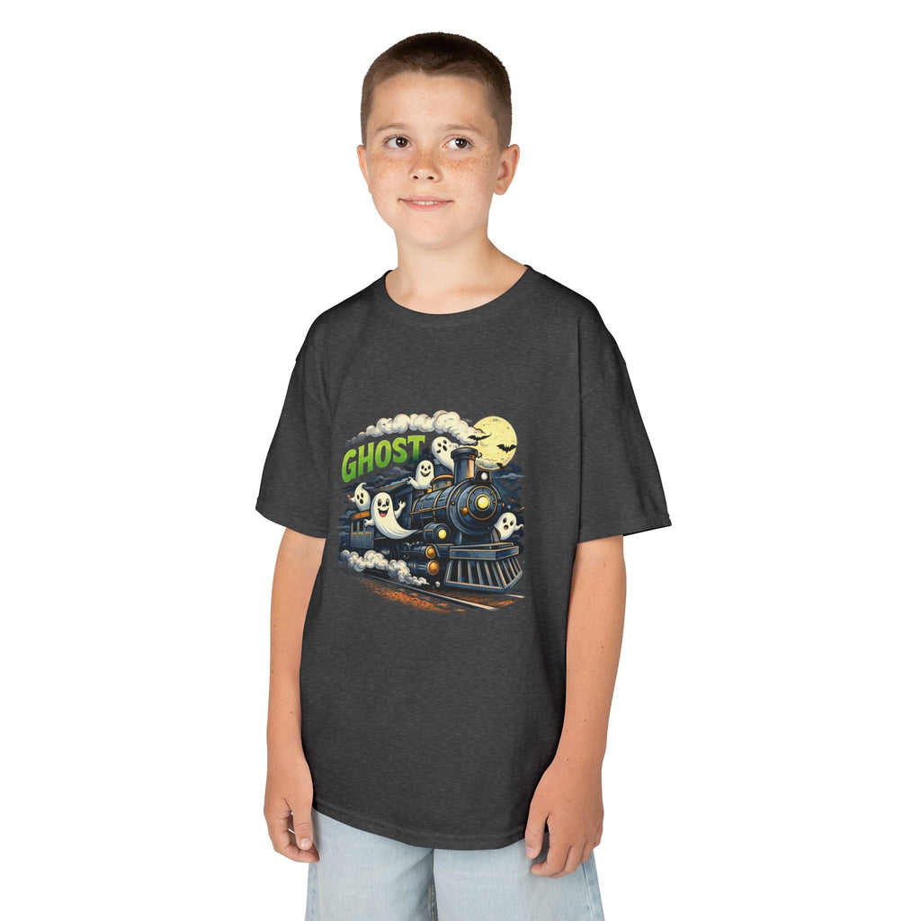 Kids Ghost Train T-Shirt — Cute Halloween Ghosts Graphic Tee