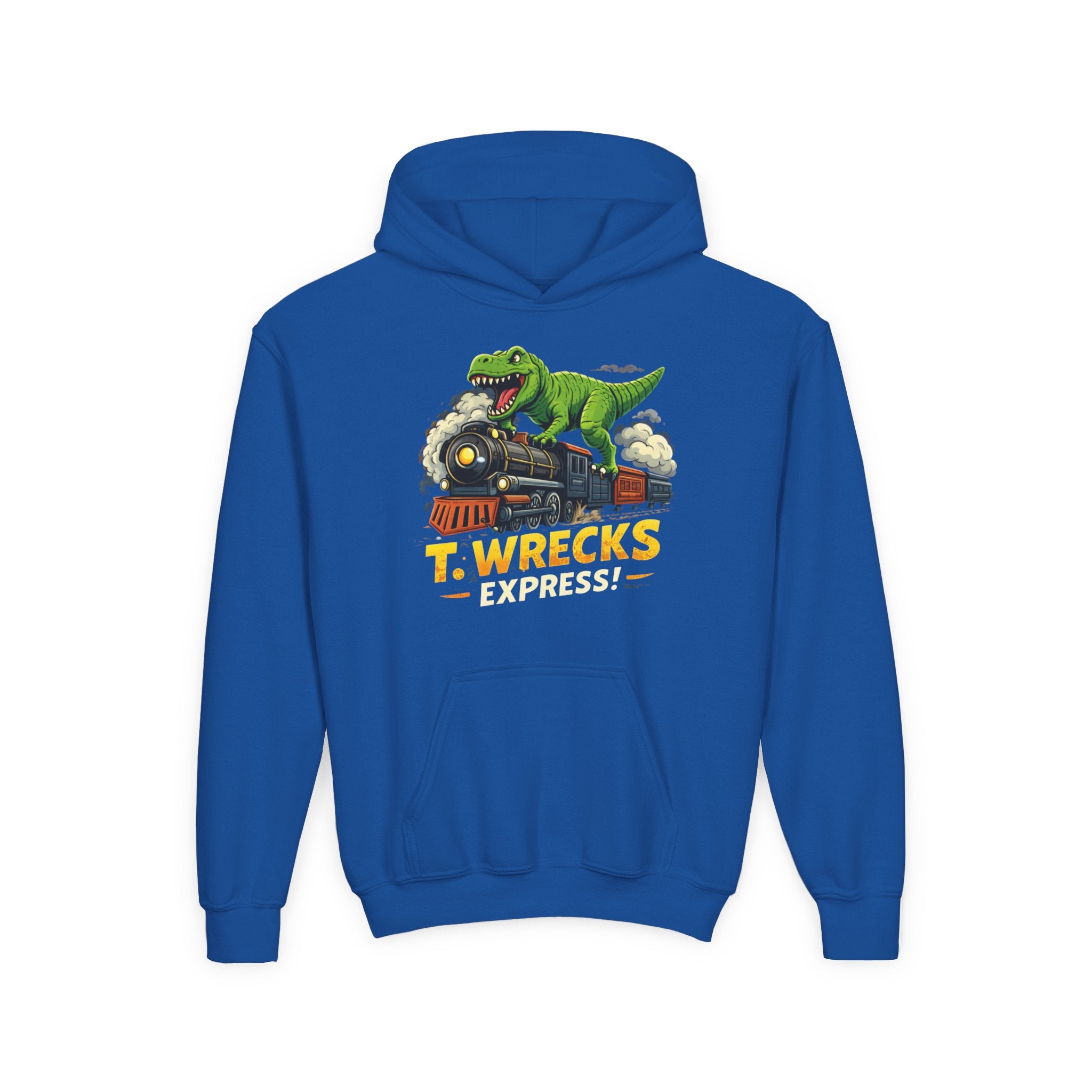 T-Rex Dinosaur Hoodie — 'T. Wrecks' Kids Graphic Pullover