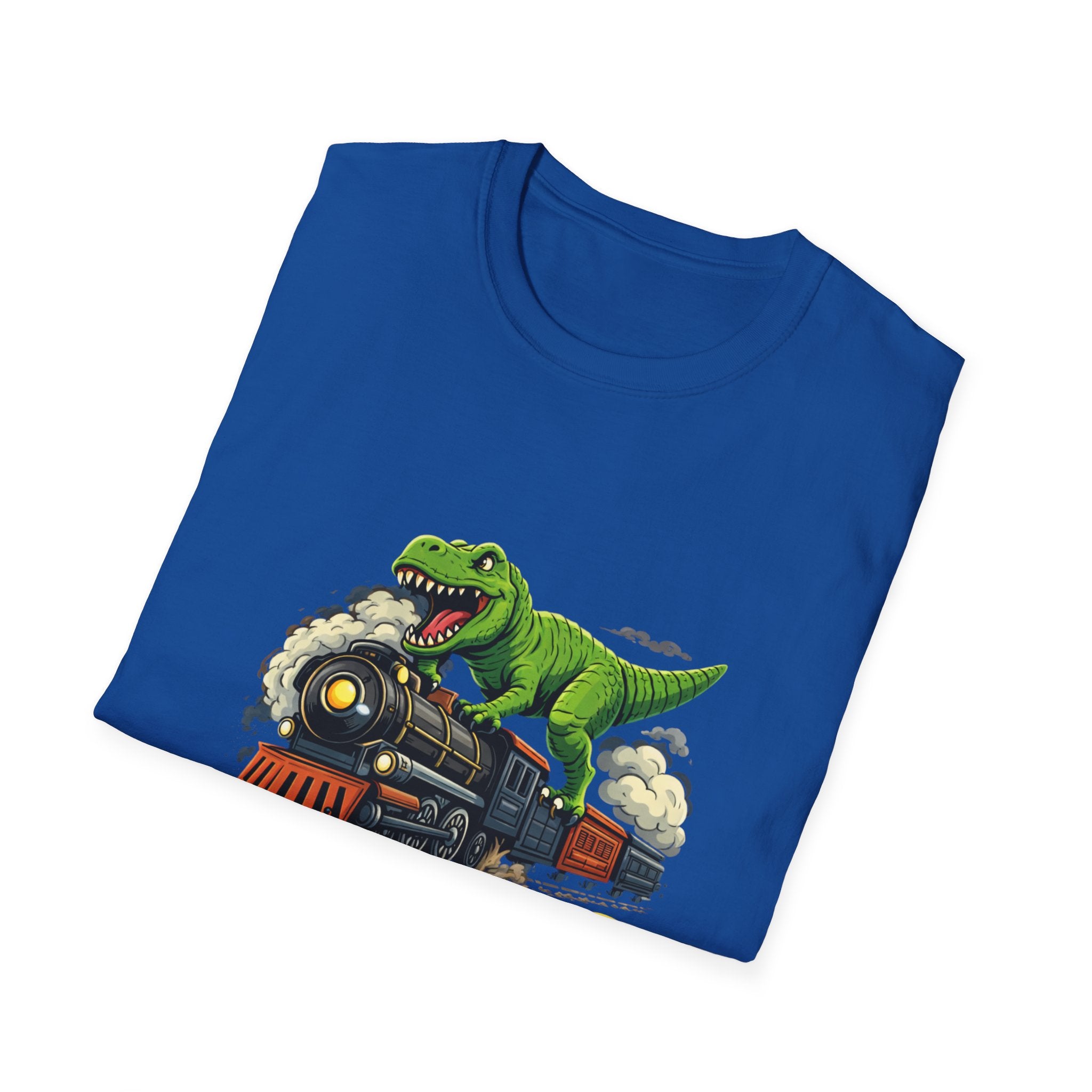 T-Rex Train T-Shirt — "T. Wrecks Express" Dino Graphic Tee
