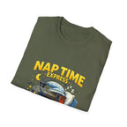 Nap Time Express T-Shirt — "Snooze All Aboard" Cute Train Sleep Graphic Tee