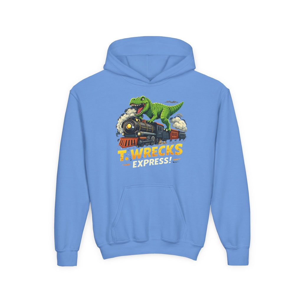 T-Rex Dinosaur Hoodie — 'T. Wrecks' Kids Graphic Pullover