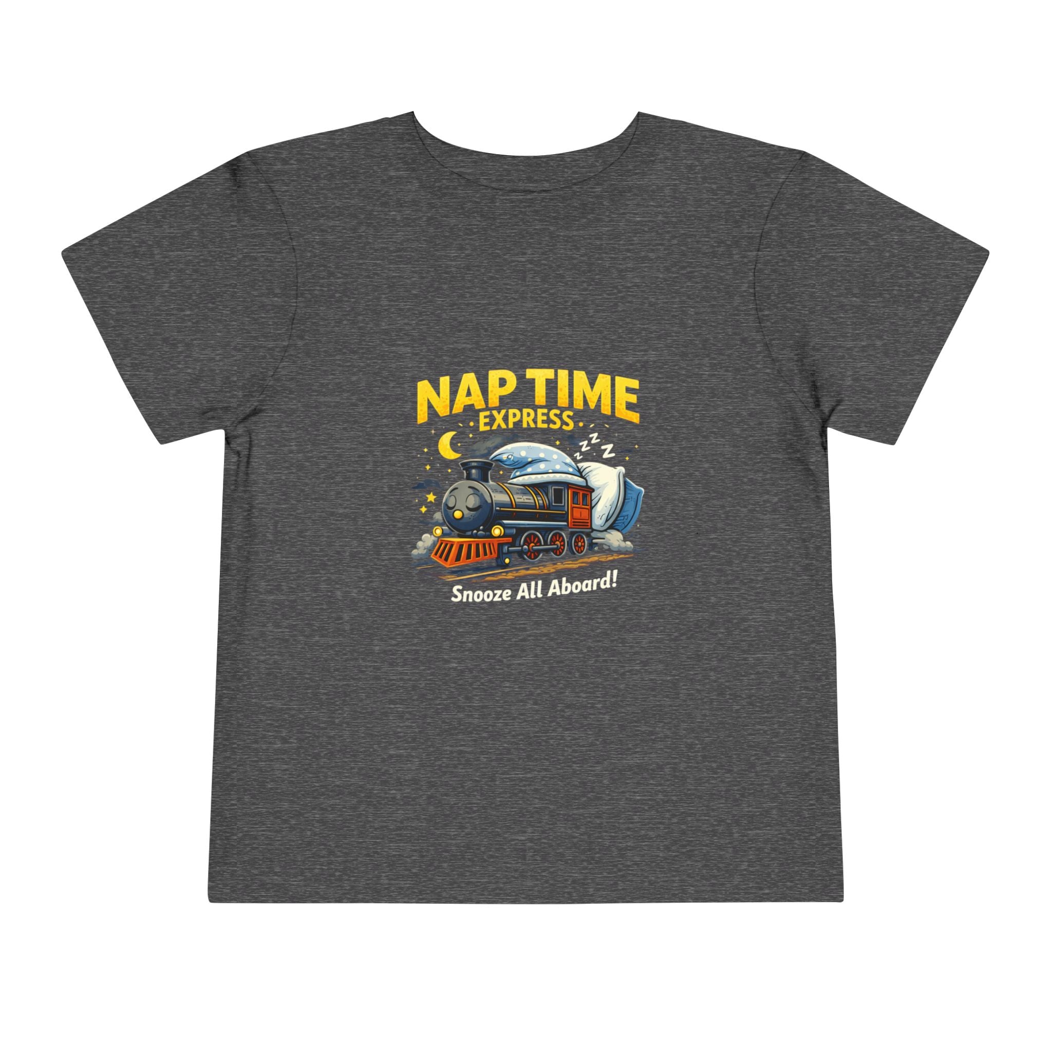 Toddler Tee — “Nap Time Express” Train Sleepytime Shirt