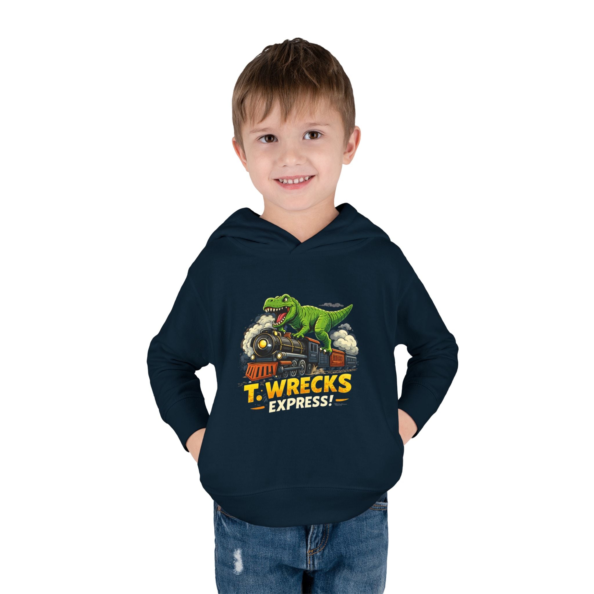 Toddler Hoodie — T. Wrecks Dino Train Pullover