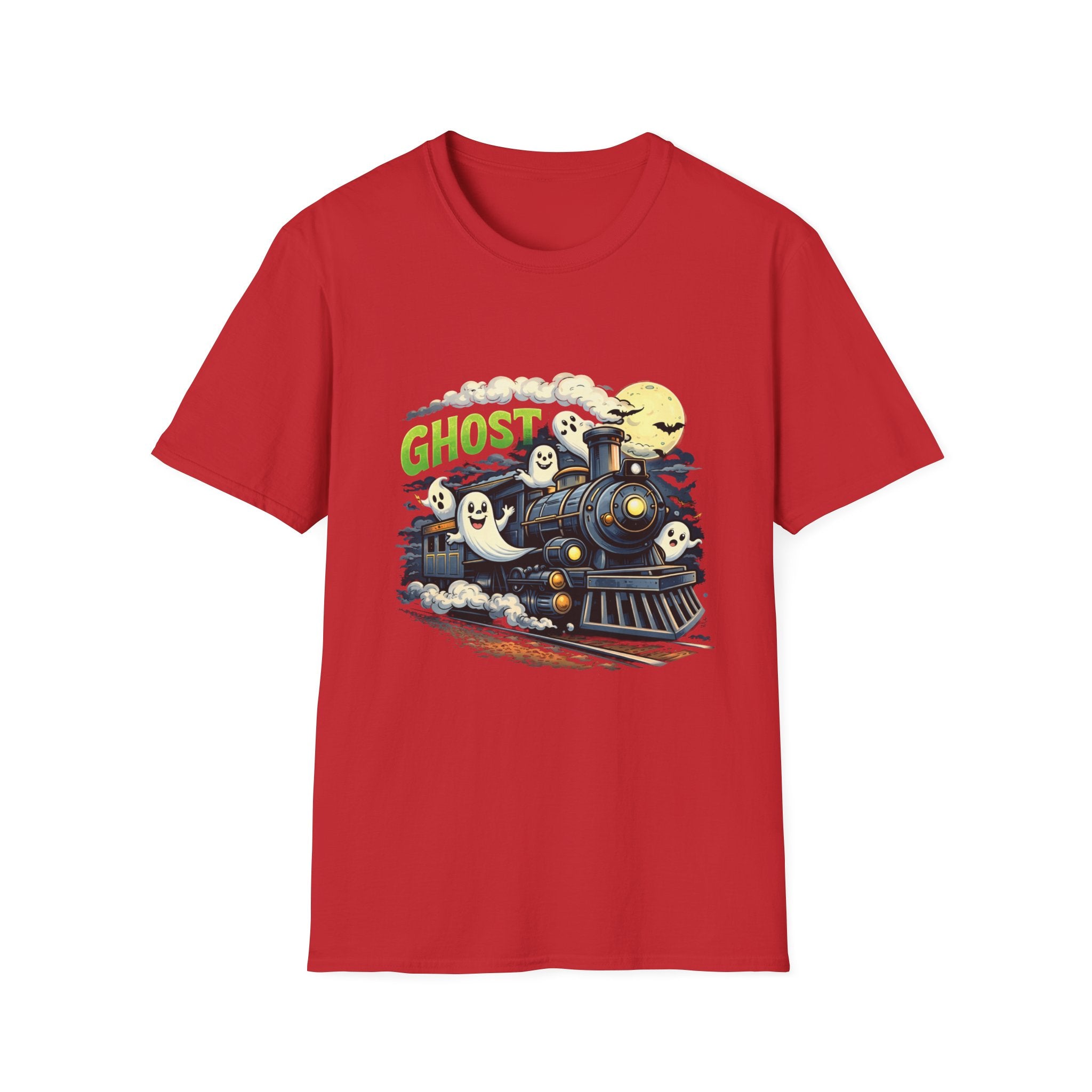 Ghost Train T-Shirt — Cute Halloween Ghosts Locomotive Tee