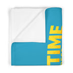 Nap Time Express Baby Blanket – Cute Train Sleep Fleece for Infants & Toddlers Turquoise