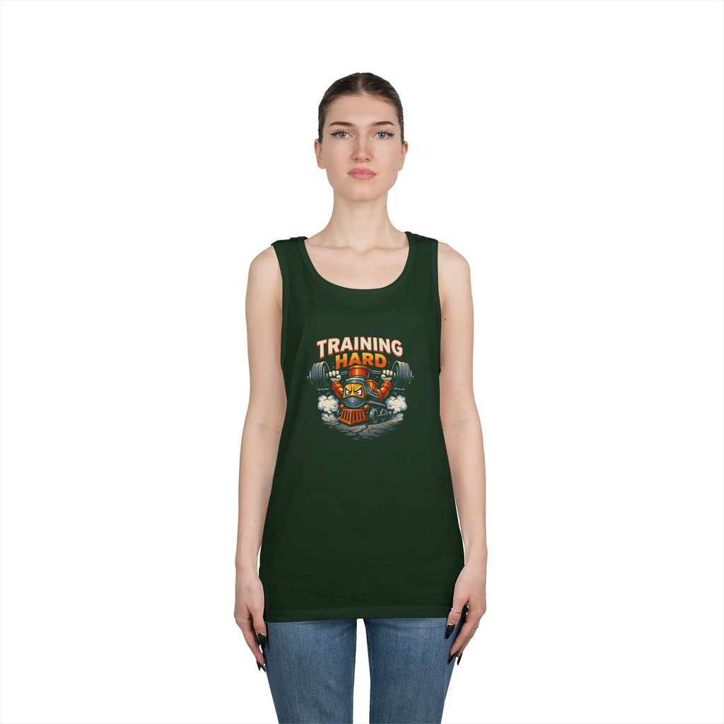 Training Hard Tank Top — Weightlifting Gym Tank with 'Training Hard' Graphic