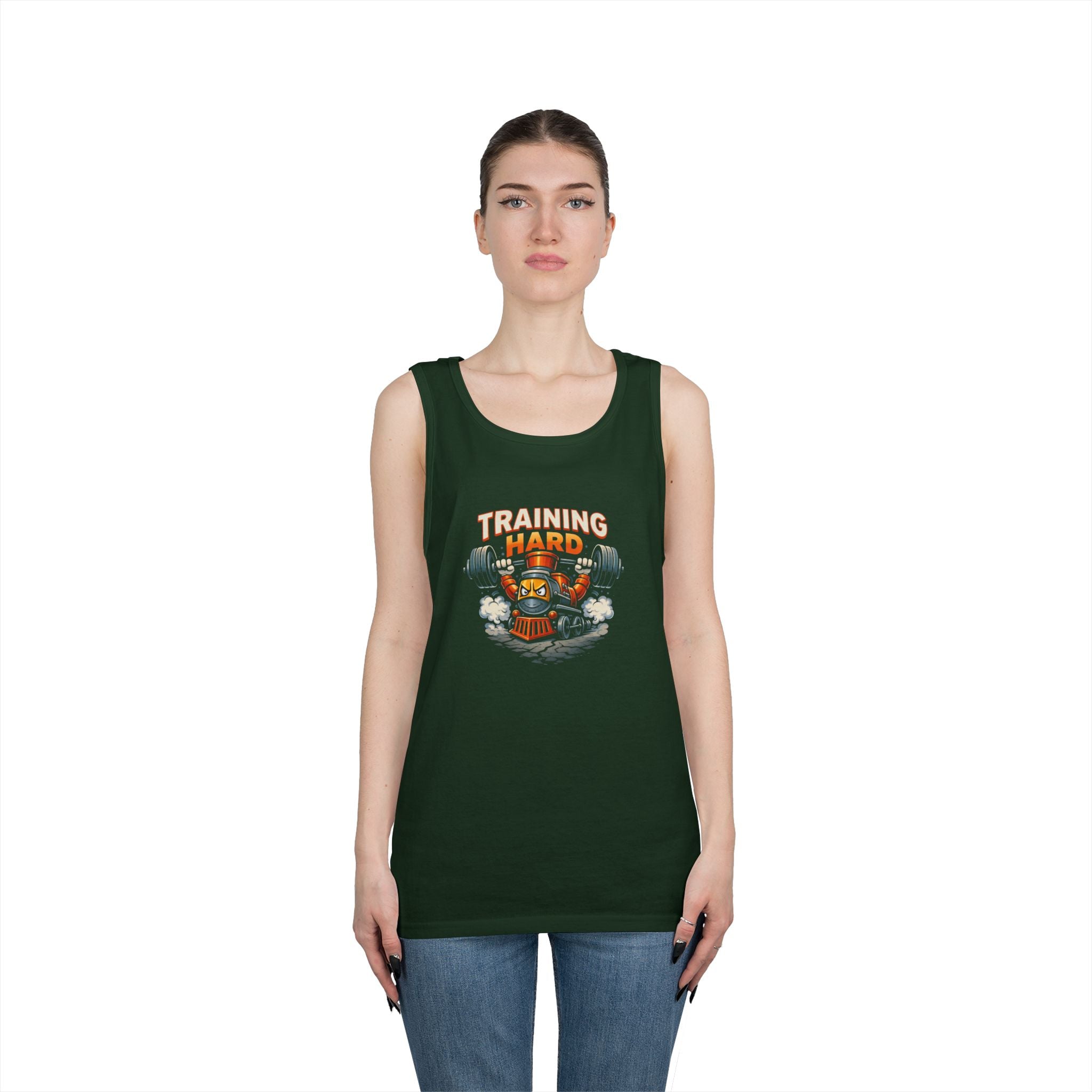 Training Hard Tank Top — Weightlifting Gym Tank with 'Training Hard' Graphic