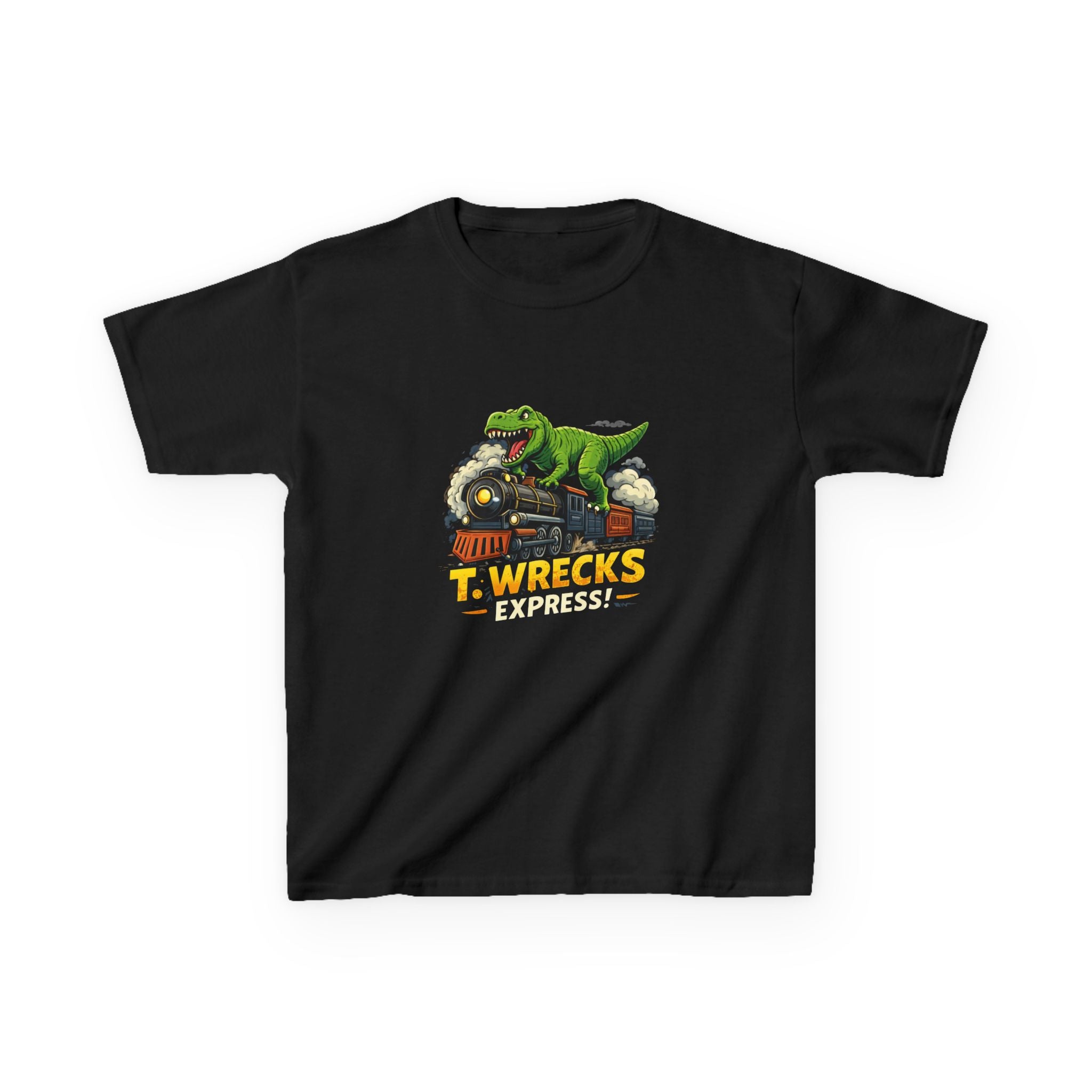 T-Rex Wrecks Express Kids Tee — Dinosaur Train Adventure Shirt