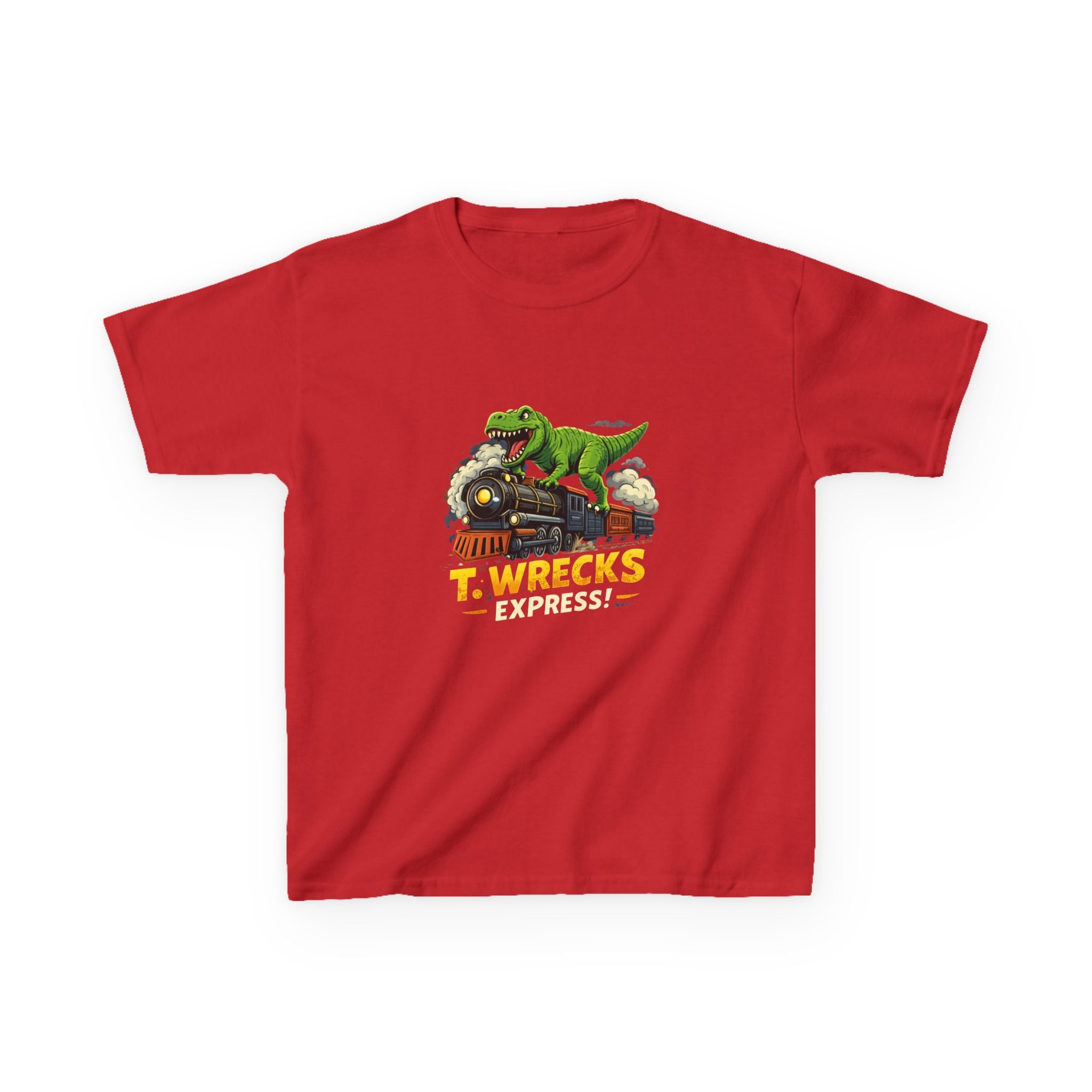 T-Rex Wrecks Express Kids Tee — Dinosaur Train Adventure Shirt