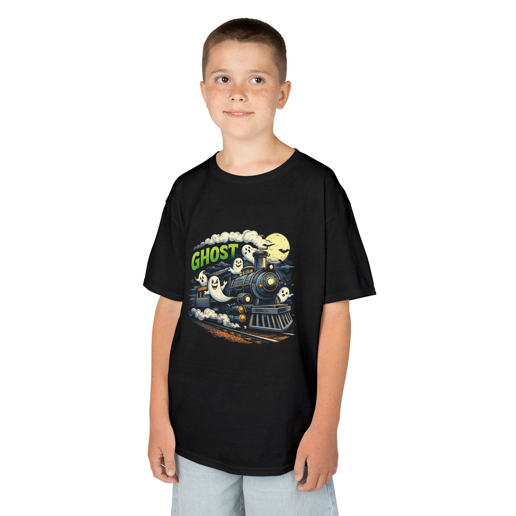 Kids Ghost Train T-Shirt — Cute Halloween Ghosts Graphic Tee