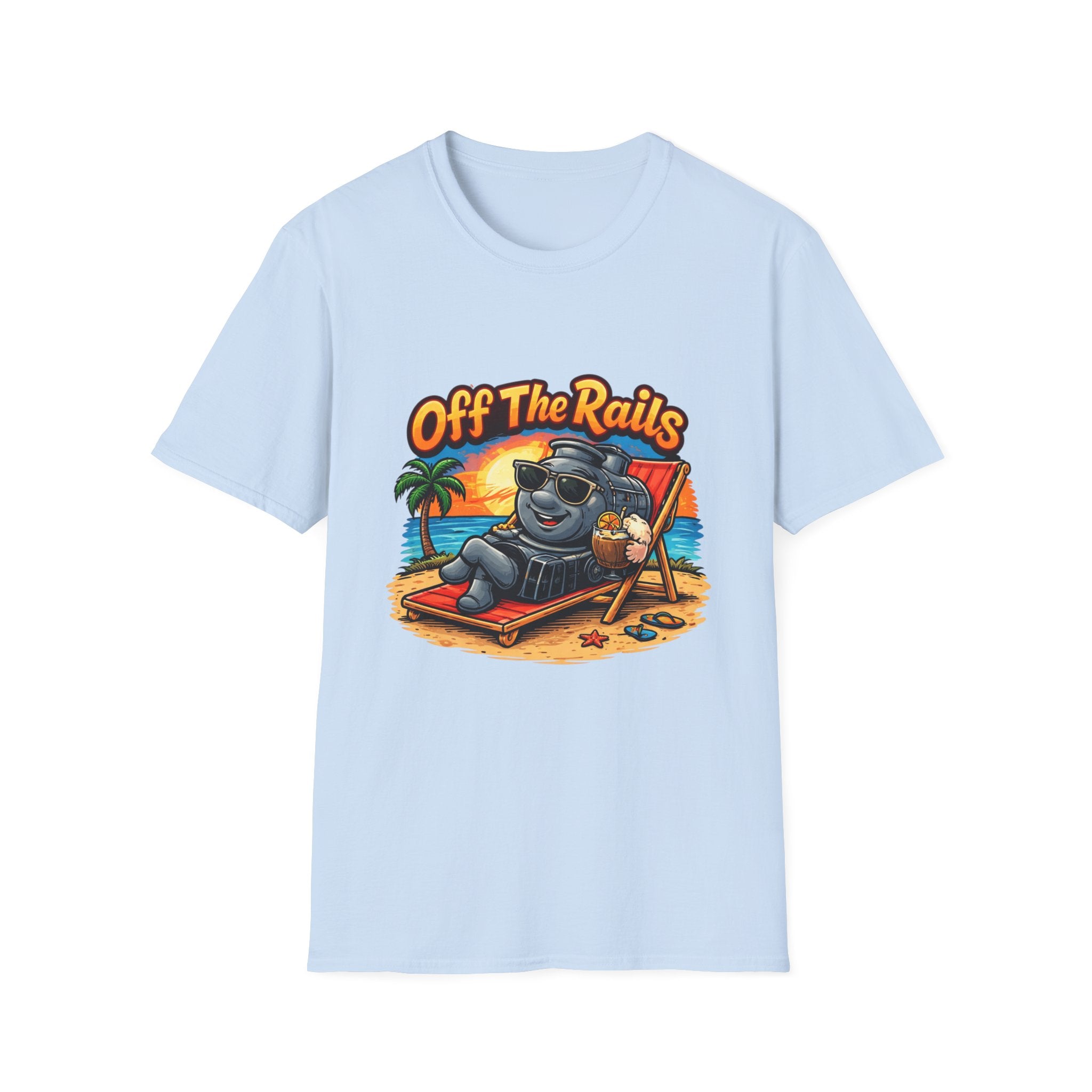 Off The Rails Bear Beach T-Shirt — Vintage Vacation Surf Vibe Tee