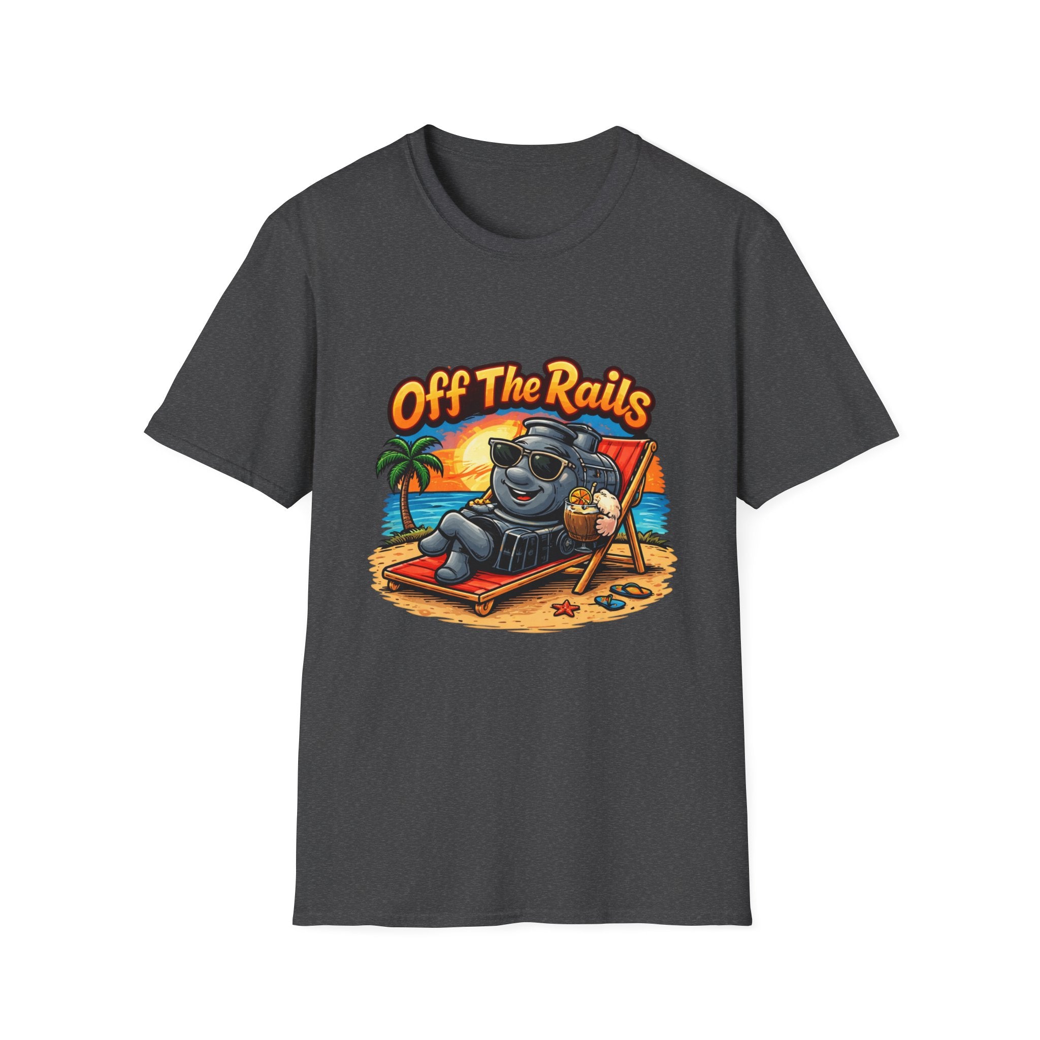 Off The Rails Bear Beach T-Shirt — Vintage Vacation Surf Vibe Tee