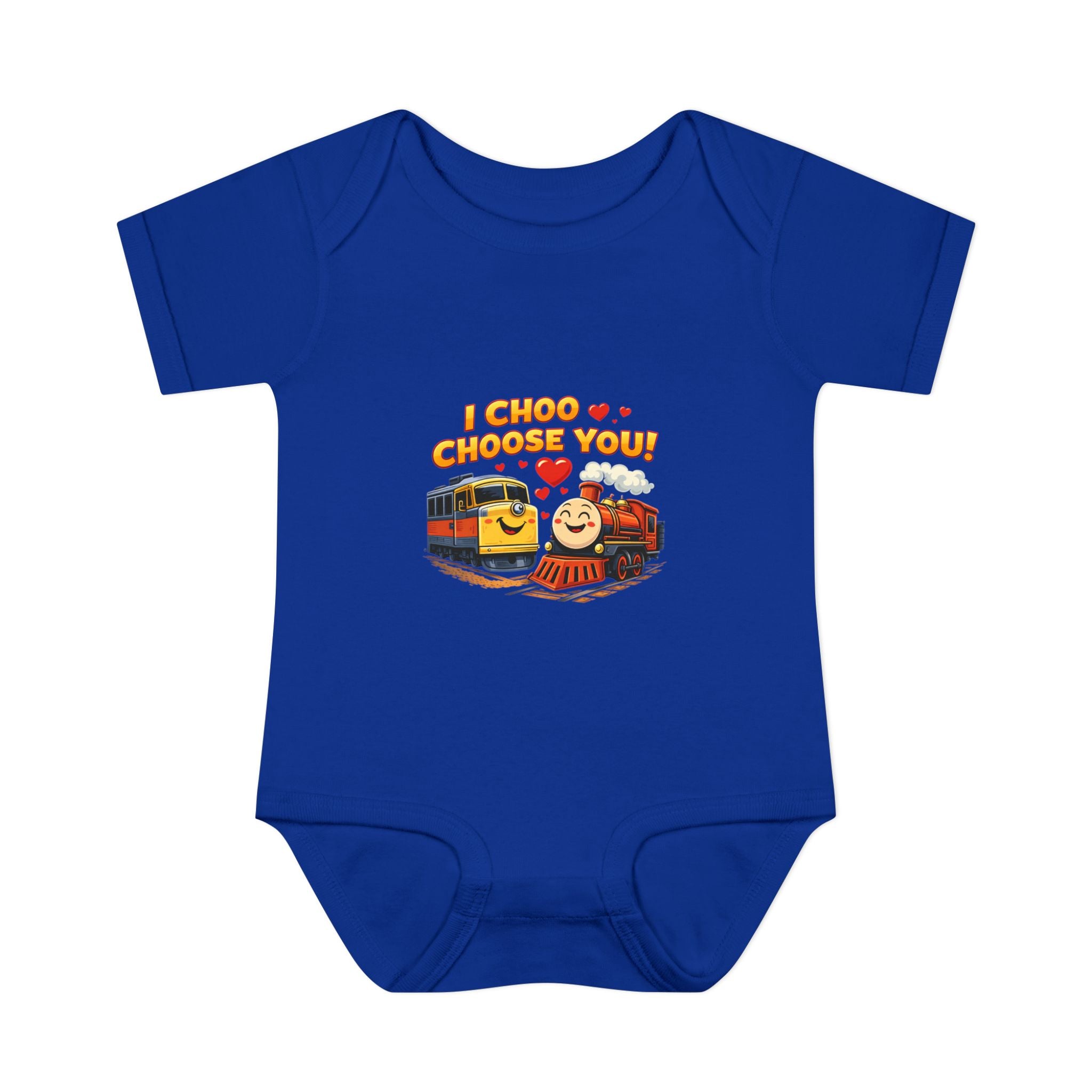Infant Bodysuit – "I Choo Choose You" Cute Train Baby Onesie, Valentine's Day Baby Gift