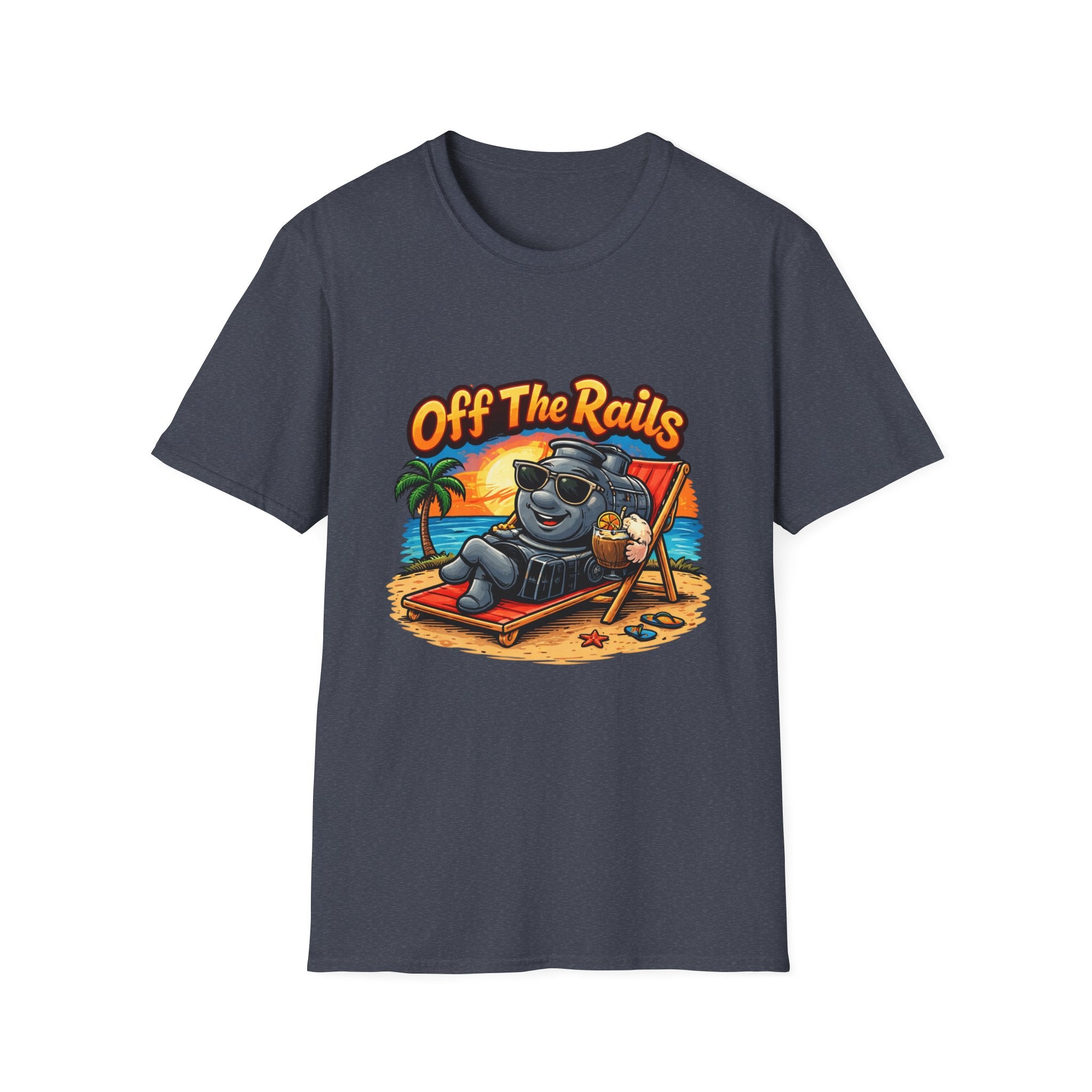 Off The Rails Bear Beach T-Shirt — Vintage Vacation Surf Vibe Tee