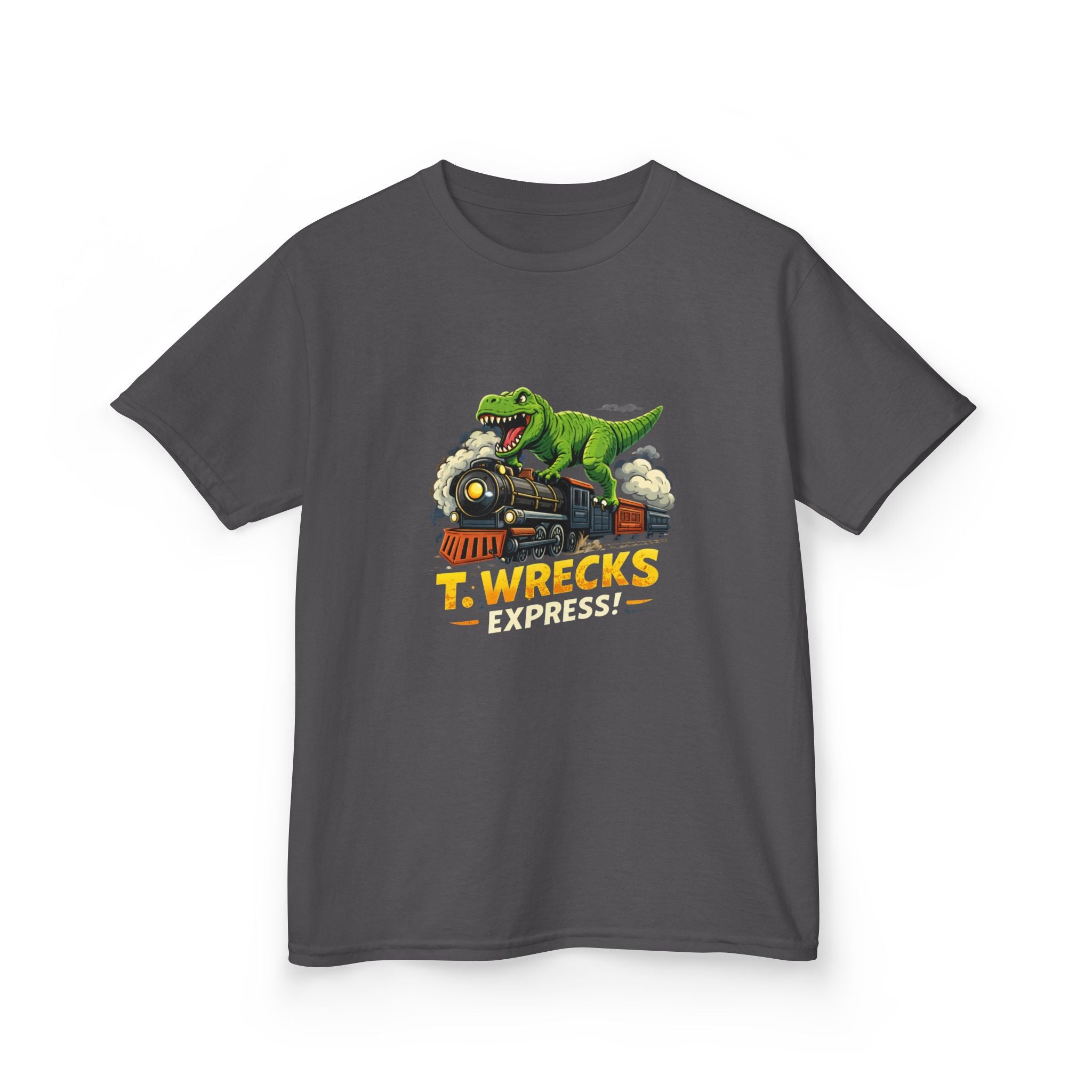 T-Rex Wrecks Express Kids Tee — Dinosaur Train Adventure Shirt