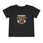 Toddler Tee — 'Training Hard' Muscle Train Engine Graphic Shirt