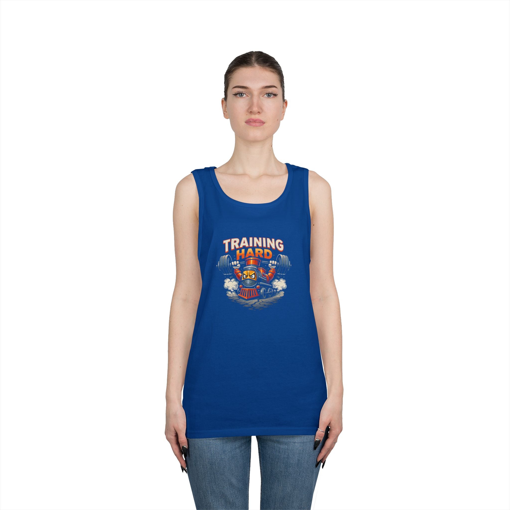 Training Hard Tank Top — Weightlifting Gym Tank with 'Training Hard' Graphic