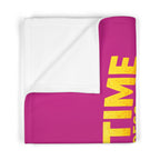 Nap Time Express Baby Blanket – Cute Train Sleep Fleece for Infants & Toddlers Pink