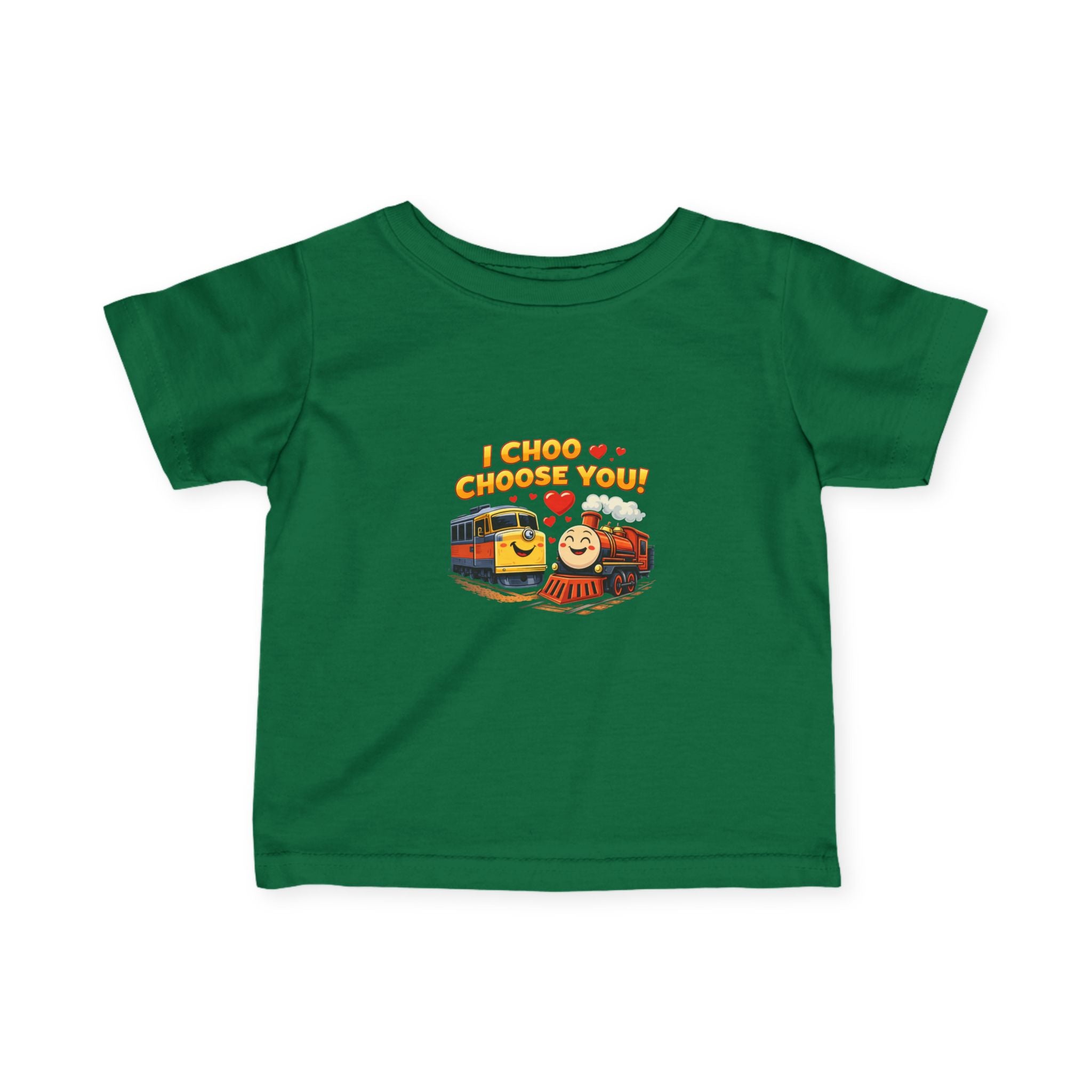 Infant Tee — Cute Train Friends "I Choo-Choose You" Baby Shirt