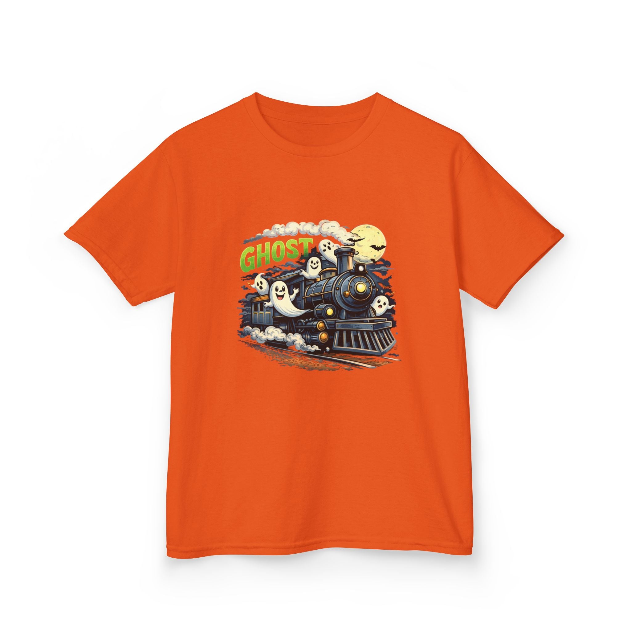 Kids Ghost Train T-Shirt — Cute Halloween Ghosts Graphic Tee