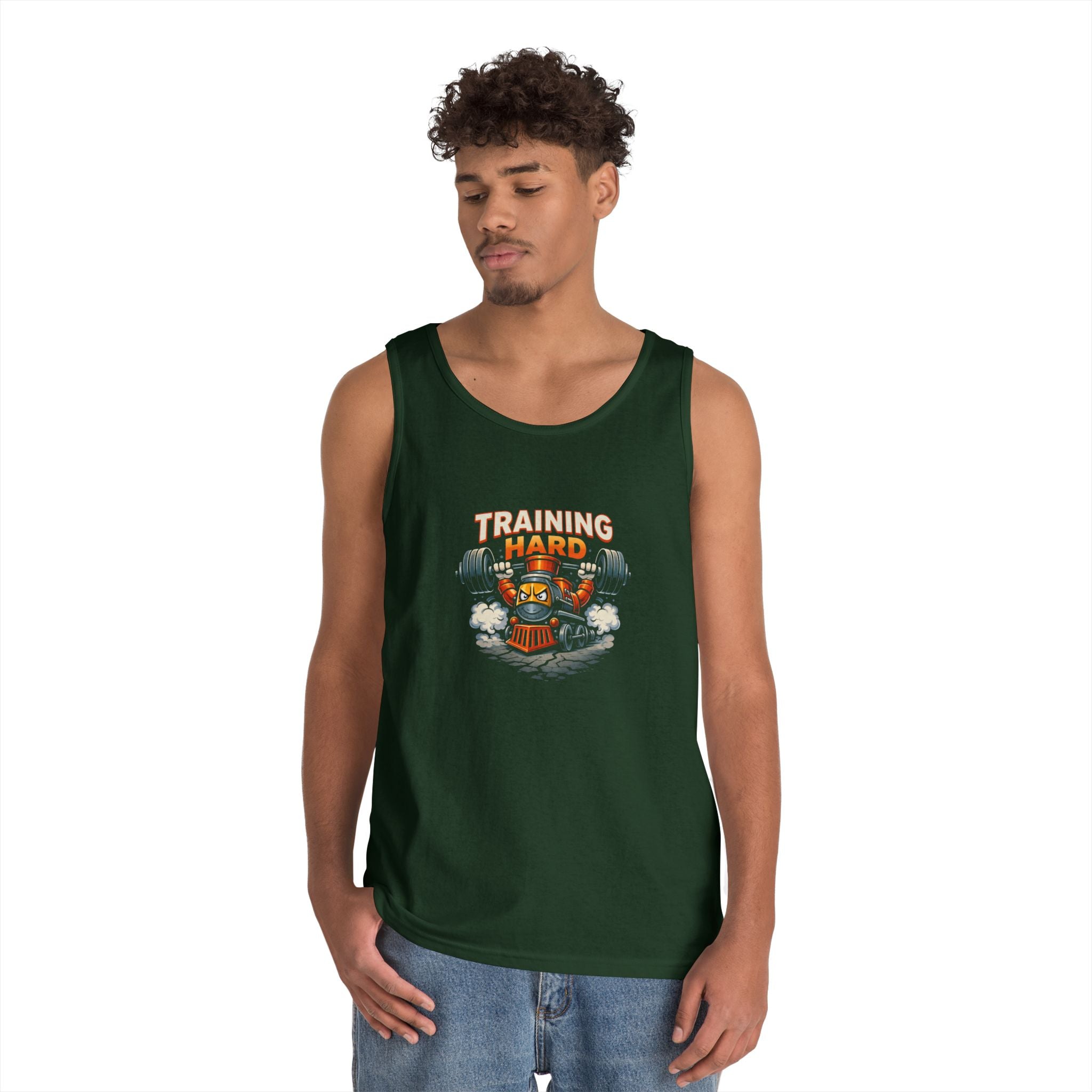 Training Hard Tank Top — Weightlifting Gym Tank with 'Training Hard' Graphic