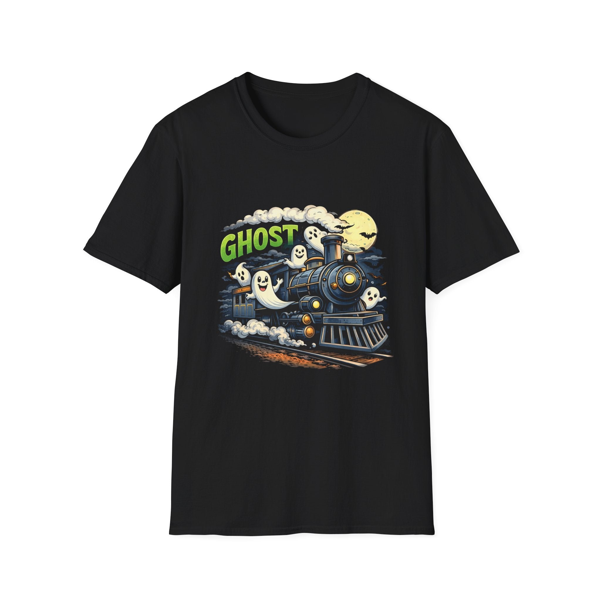 Ghost Train T-Shirt — Cute Halloween Ghosts Locomotive Tee