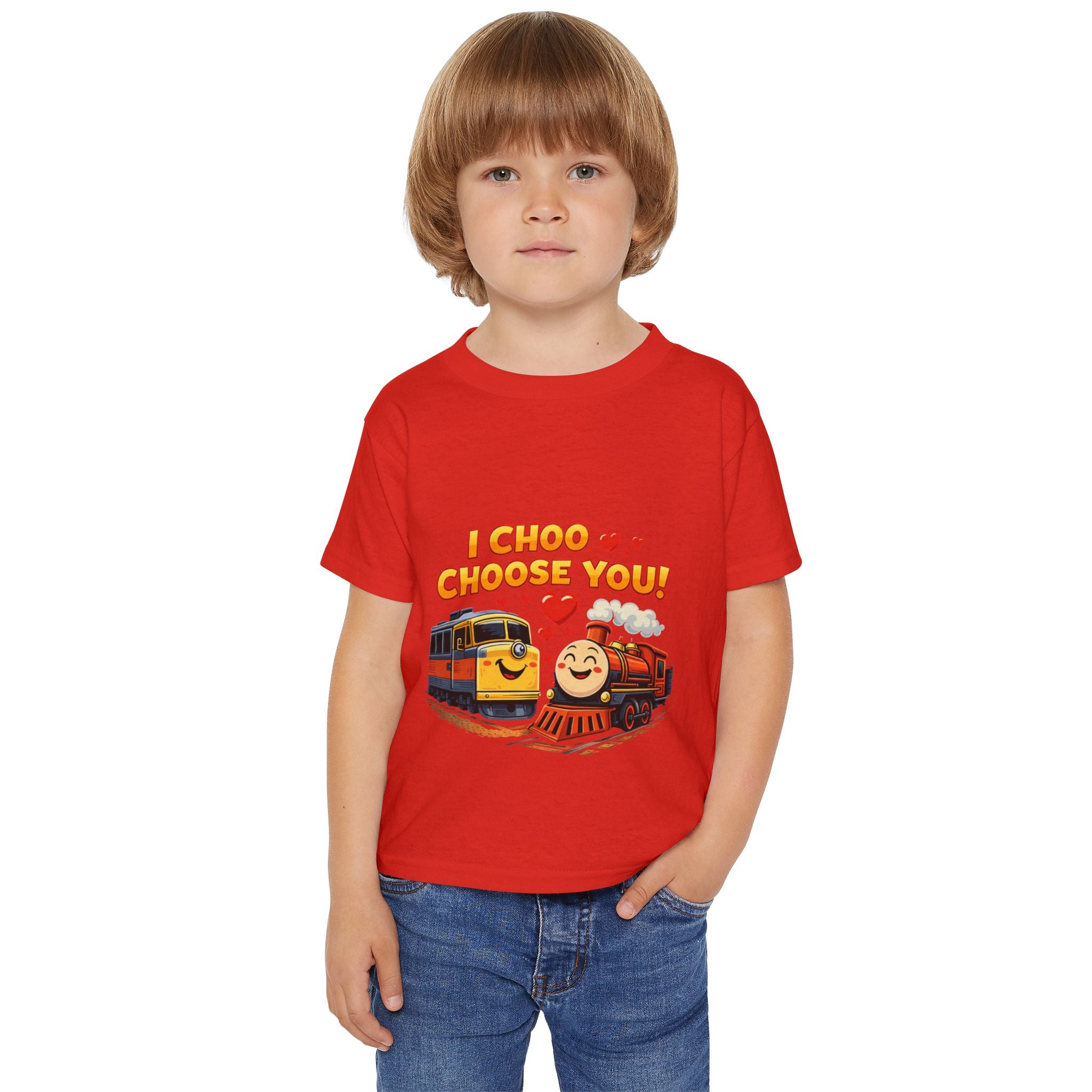 Toddler T-Shirt — "I Choo Choose You!" Cute Train Valentine Tee