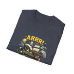 Pirate Train T-Shirt — "Arrr! Engine" Vintage Nautical Steam Locomotive Tee
