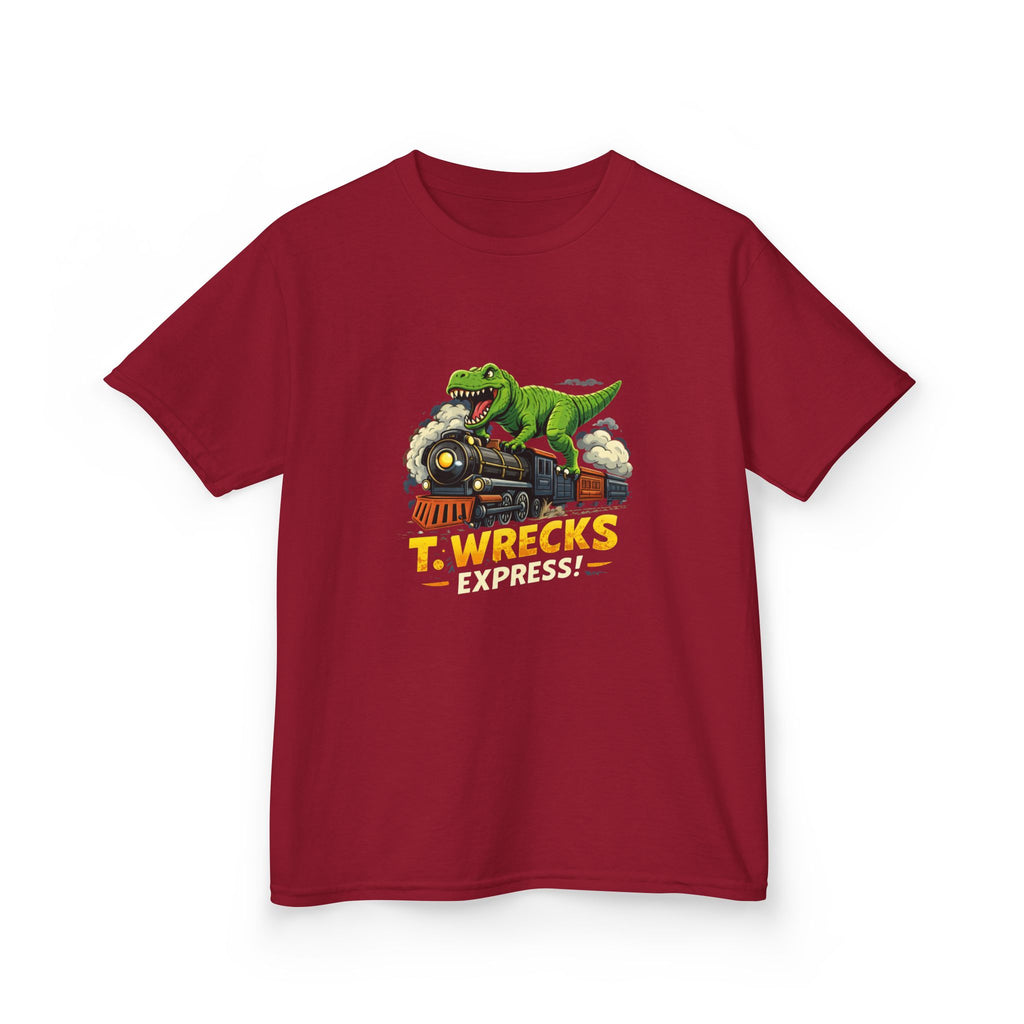 T-Rex Wrecks Express Kids Tee — Dinosaur Train Adventure Shirt