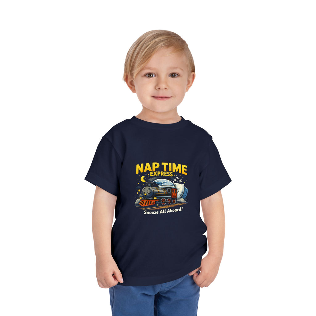 Toddler Tee — “Nap Time Express” Train Sleepytime Shirt