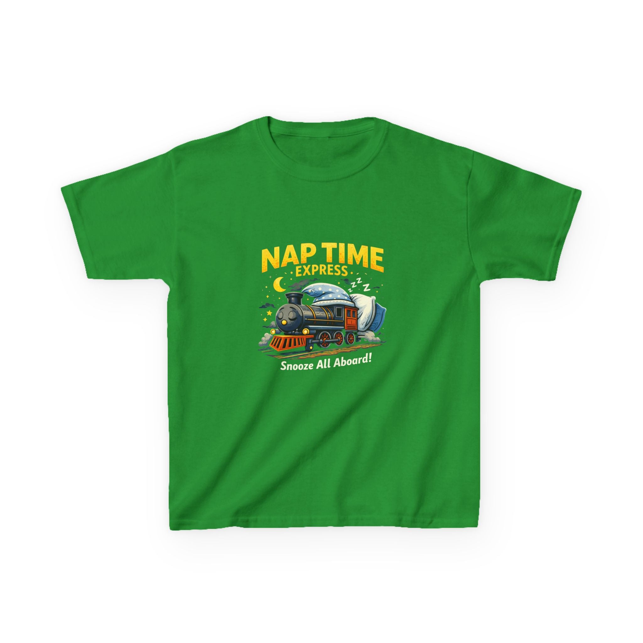Kids T-Shirt — "Nap Time Express: Snooze All Aboard" Cute Sleep Train Tee