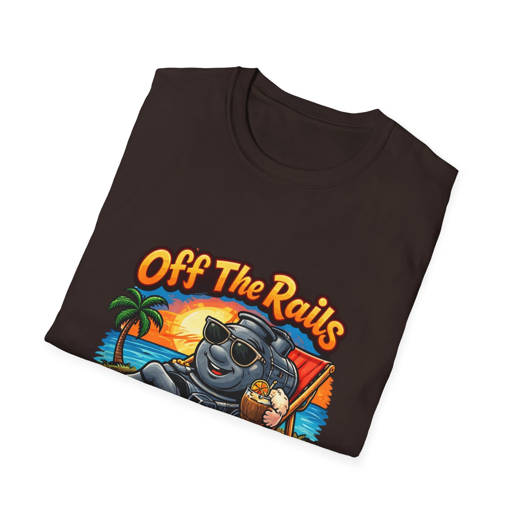 Off The Rails Bear Beach T-Shirt — Vintage Vacation Surf Vibe Tee