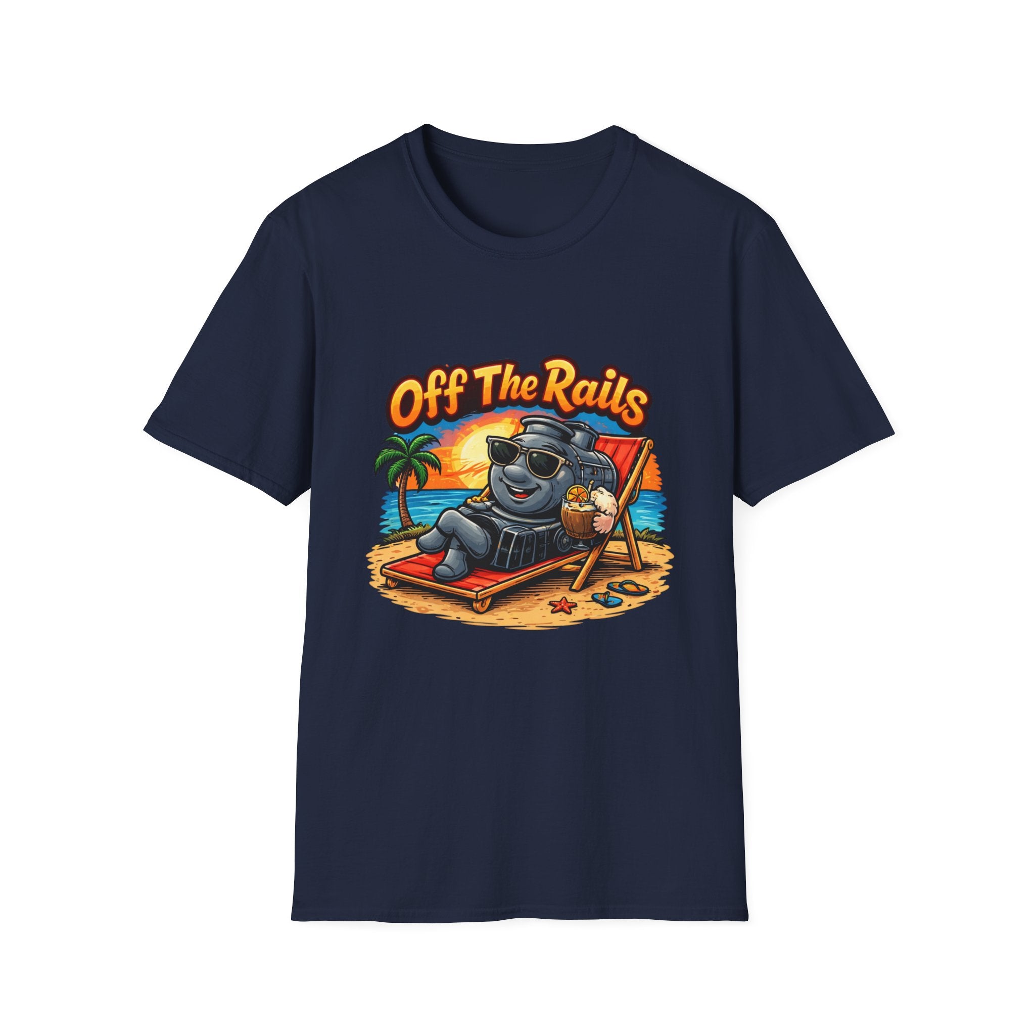 Off The Rails Bear Beach T-Shirt — Vintage Vacation Surf Vibe Tee