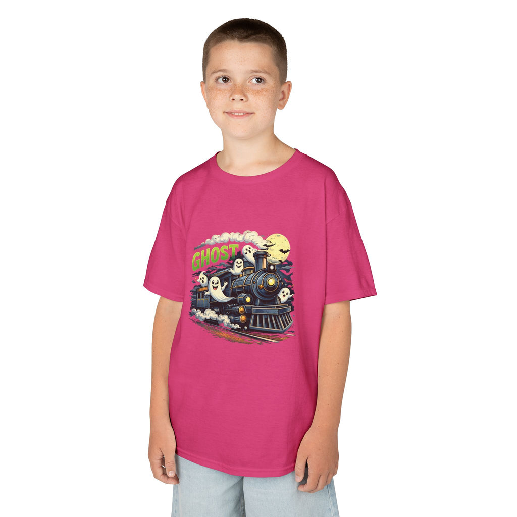 Kids Ghost Train T-Shirt — Cute Halloween Ghosts Graphic Tee