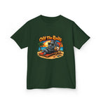 Kids T‑Shirt — "Off The Rails" Train Chill Beach Graphic Tee