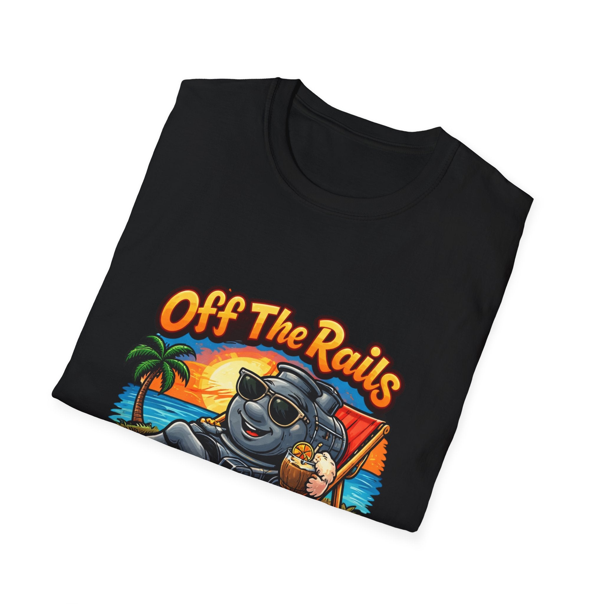 Off The Rails Bear Beach T-Shirt — Vintage Vacation Surf Vibe Tee