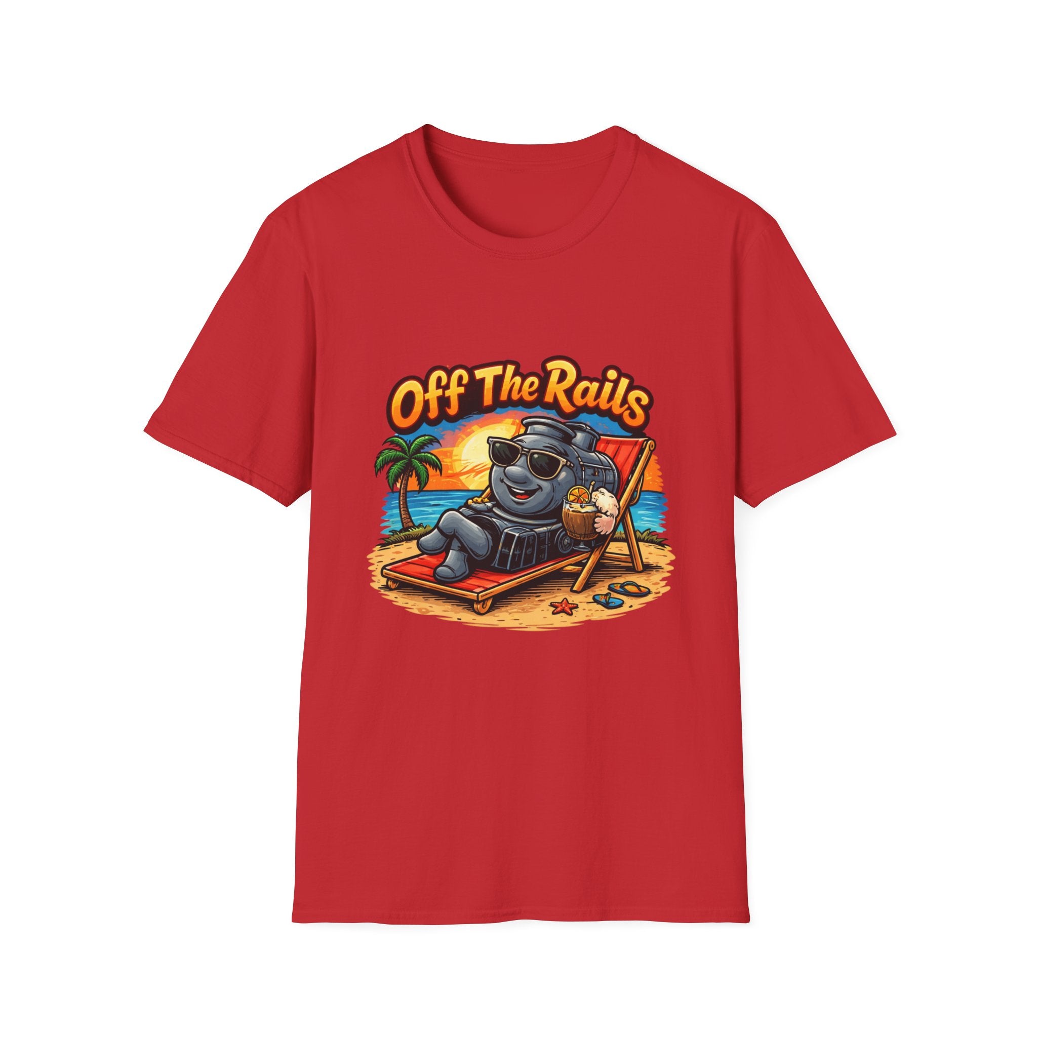 Off The Rails Bear Beach T-Shirt — Vintage Vacation Surf Vibe Tee