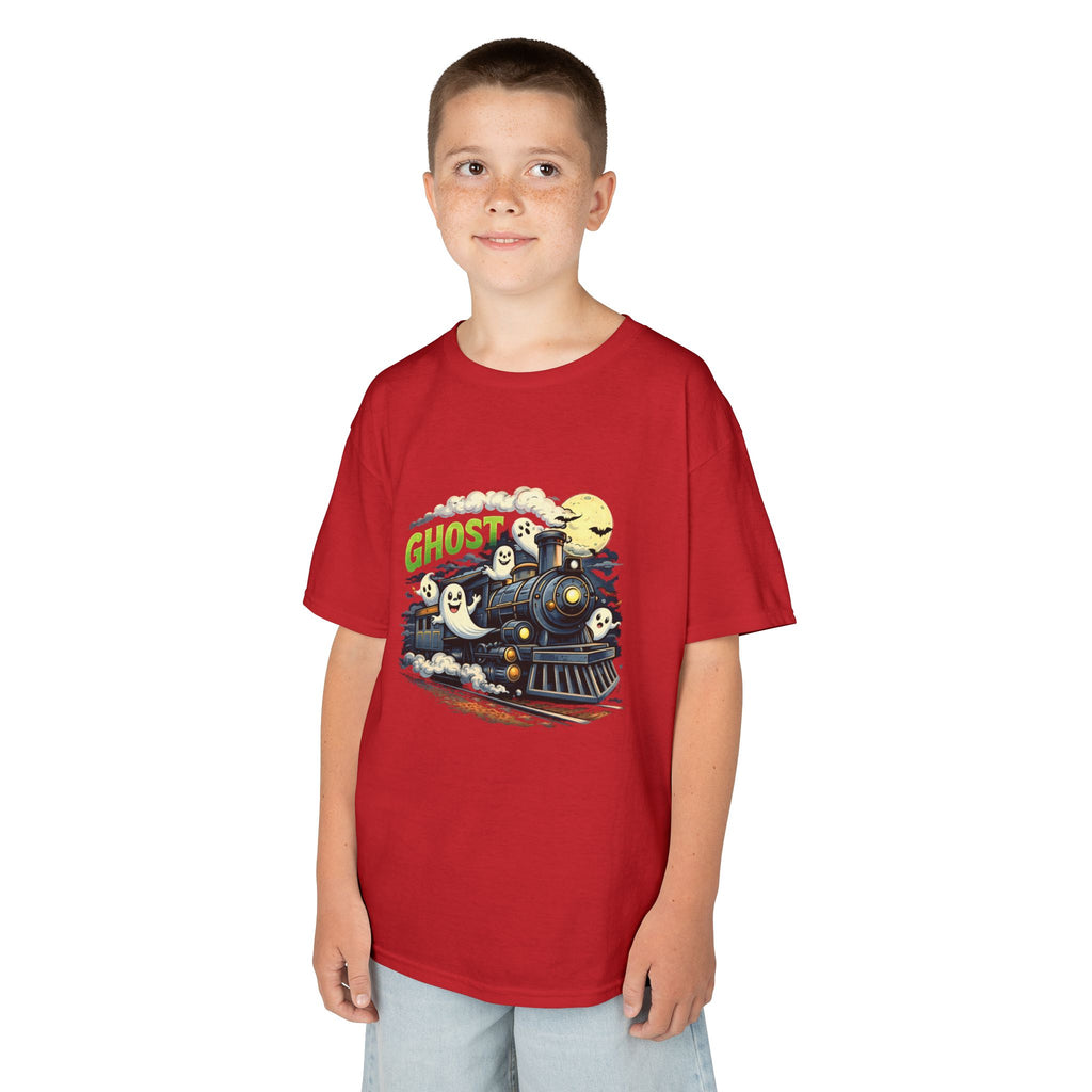 Kids Ghost Train T-Shirt — Cute Halloween Ghosts Graphic Tee