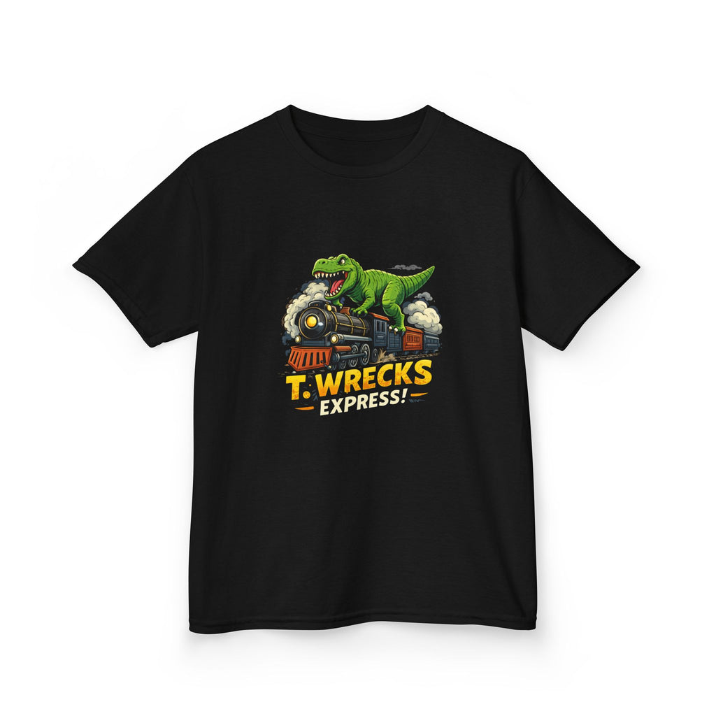 T-Rex Wrecks Express Kids Tee — Dinosaur Train Adventure Shirt