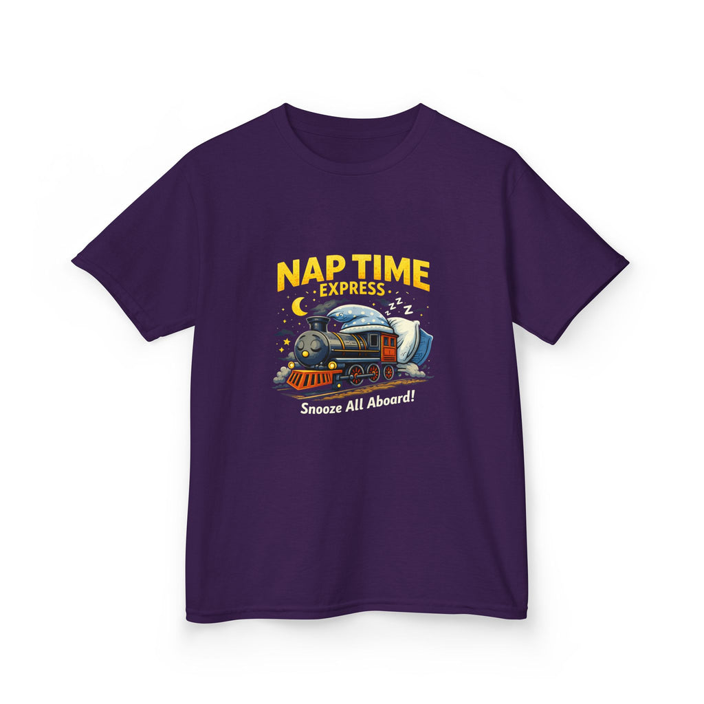 Kids T-Shirt — "Nap Time Express: Snooze All Aboard" Cute Sleep Train Tee